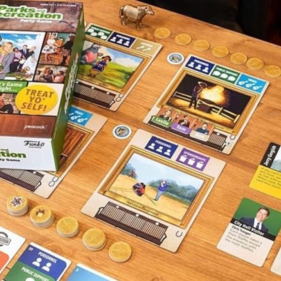 Parks and Recreation Party Game Sealed New Funko Games Peacock TV Show Office - Picture 5 of 6